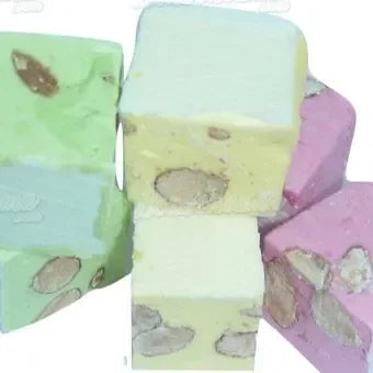 Nougat Fraise, citron, pistache vrac LOTS X8 Environ 100g