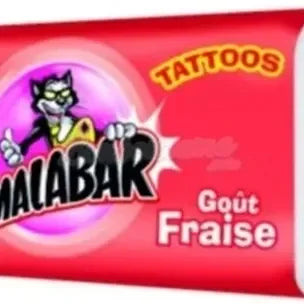 Chewing Gum Malabar Fraise Lot X5