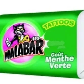 Chewing Gum Malabar Menthe lot X5