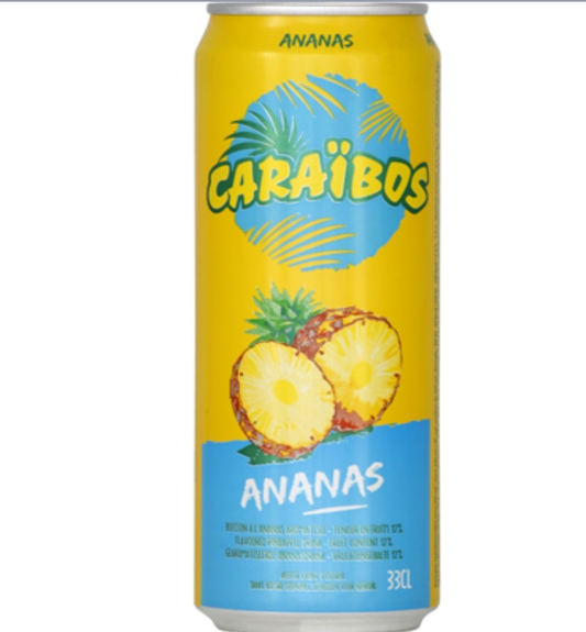 Caraïbos ananas 33cl L'unités