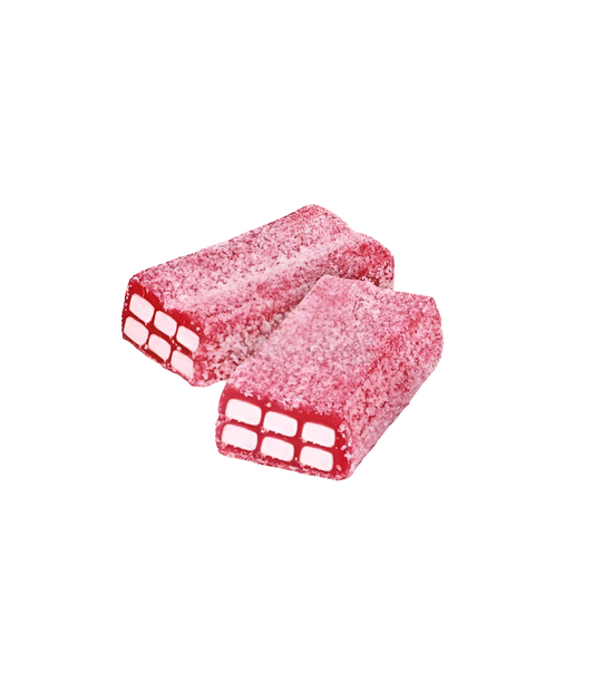 Briques  fourrés à la fraise vidal vrac  100g